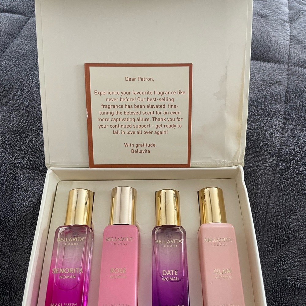 Bella Vita Luxury Perfume Collection-  Senorita, Rose, Date and Glam. 20ml each - Picture 3 of 6